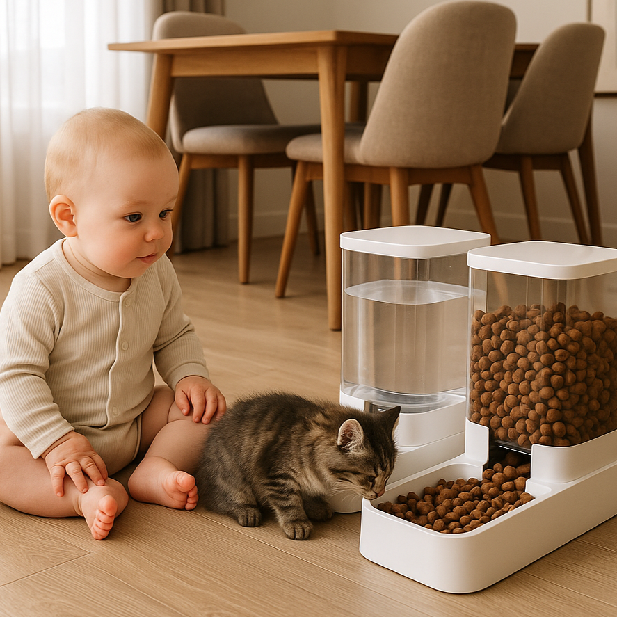 Distributeur de croquettes pour chat | Districubâą
