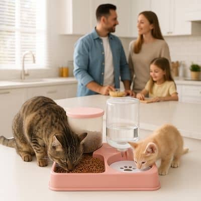 Distributeur de croquettes pour chat | DistriMealâą