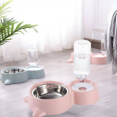 gamelle chat rose