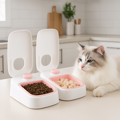 Distributeur-de-croquettes-pour-chat-dans-une-cuisine
