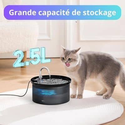 fontaine a eau chat led