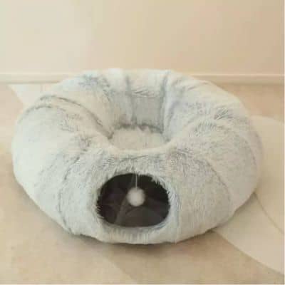 coussin pour chat avec ponpon