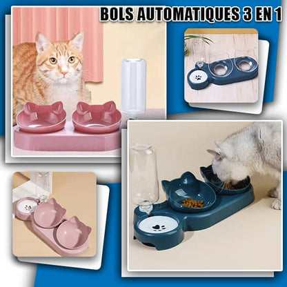 gamelle chat 3 en 1
