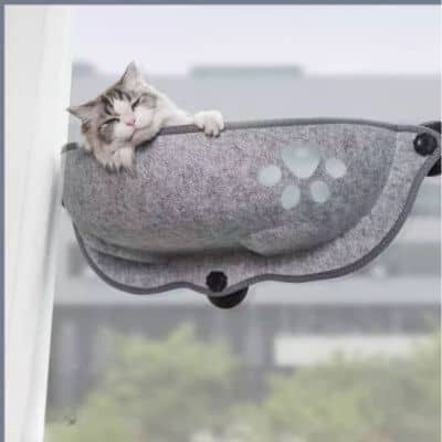 Hamac-pour-chat-gris