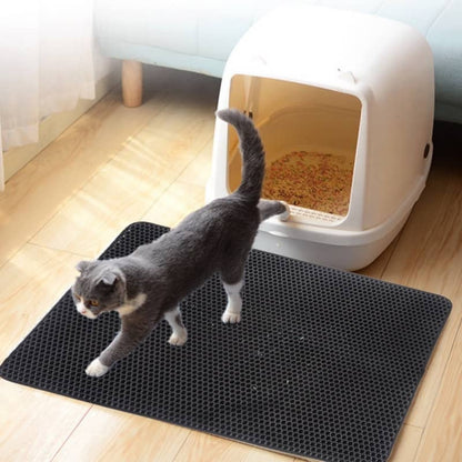 Tapis litière chat noir